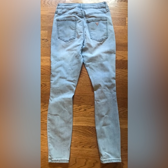 Guess high waist distressed skinny jeans size 27 - Picture 6 of 14
